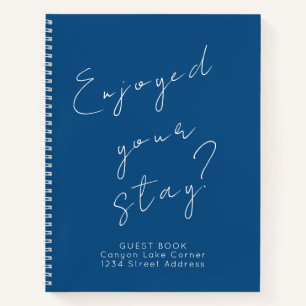 Guest Feedback Guest Book Blue