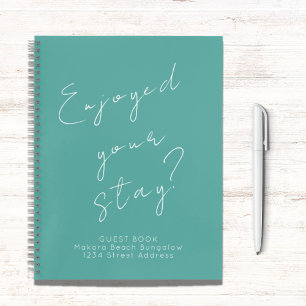 Guest Feedback Guest Book Turquoise