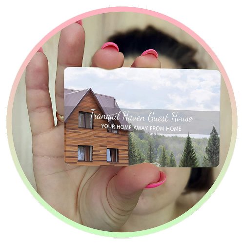Guest House Custom Photo Business Card