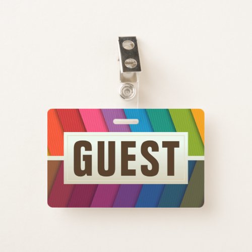 Guest ID Card Badge