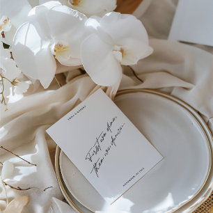 Guest Name Modern Minimal Table Guest Place Card