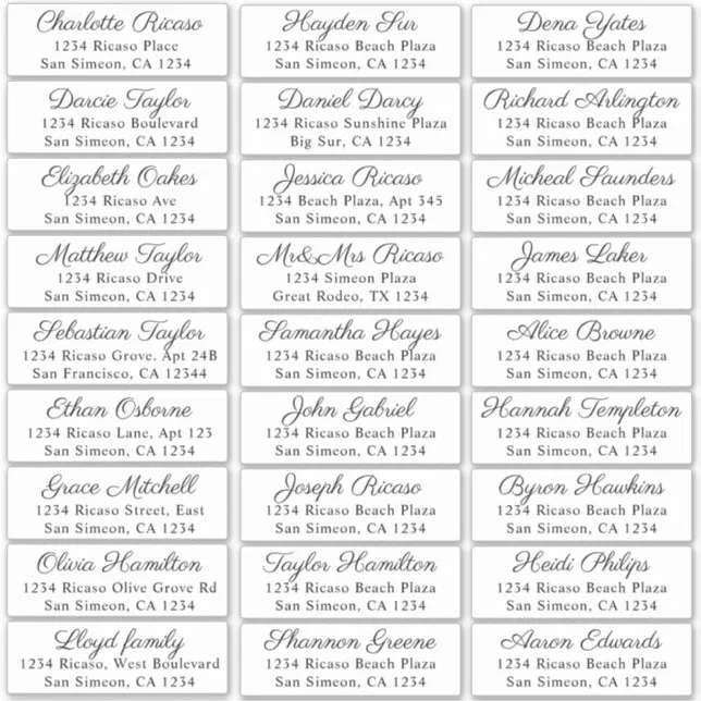 Guest Names Address 27 Personalized Shipping Label | Zazzle - Pet Crate Labels With Name And Name And Address