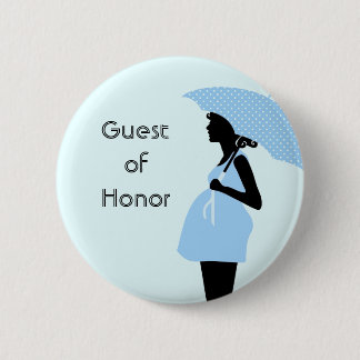 "Guest of Honor" Baby Shower Button [Blue]