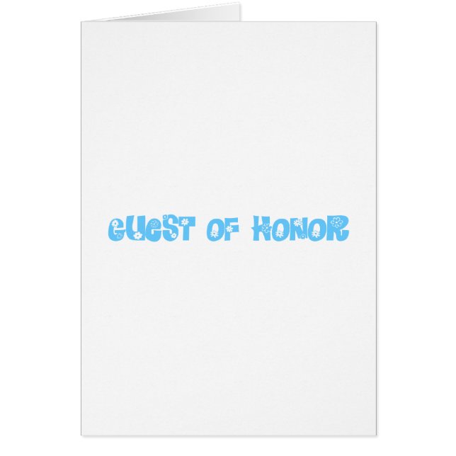 Guest of Honor Cards (Front)