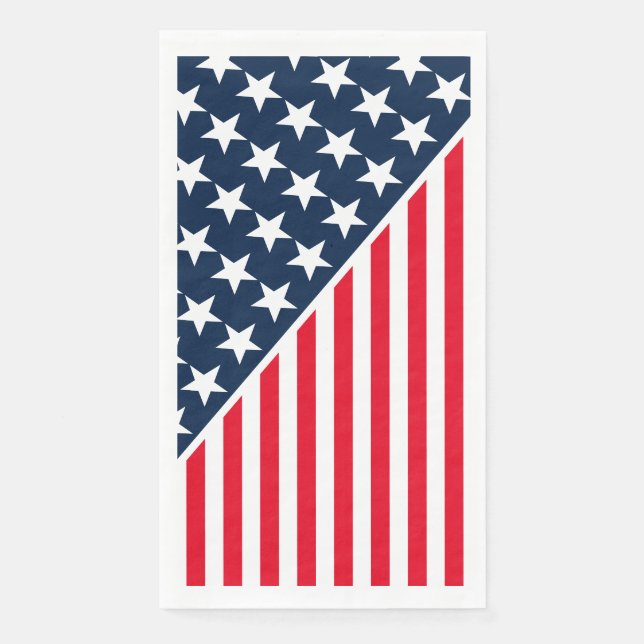 Guest Paper Towel-Patriotic Stars & Stripes  Towels (Front)