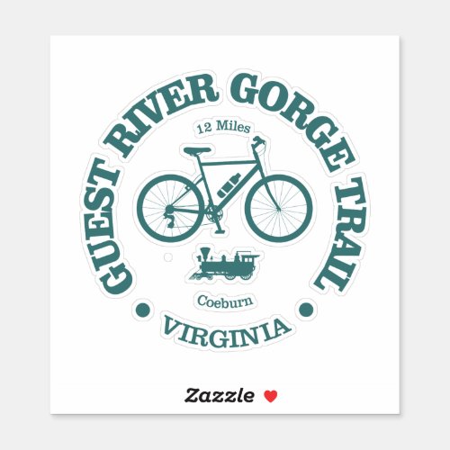 Guest River Gorge Trail cycling Sticker