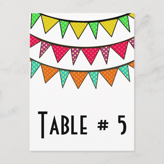 Guest Table Number (Front)