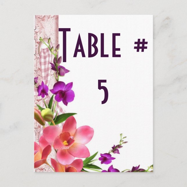 Guest Table Number (Front)