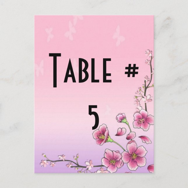 Guest Table Number (Front)