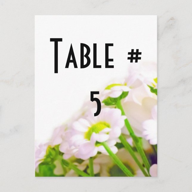 Guest Table Number (Front)