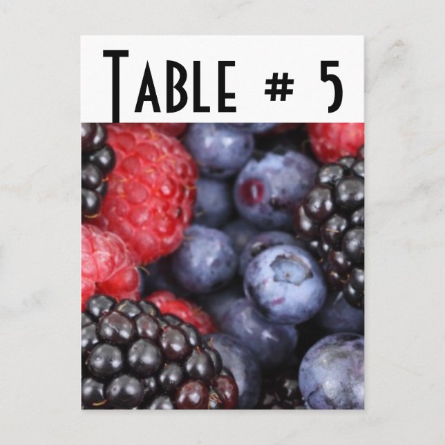 Guest Table Number (Front)