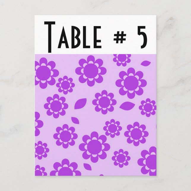 Guest Table Number (Front)