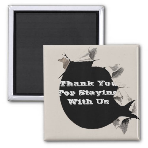 Guest Thank You Rental Home Torn Paper Promotional Magnet