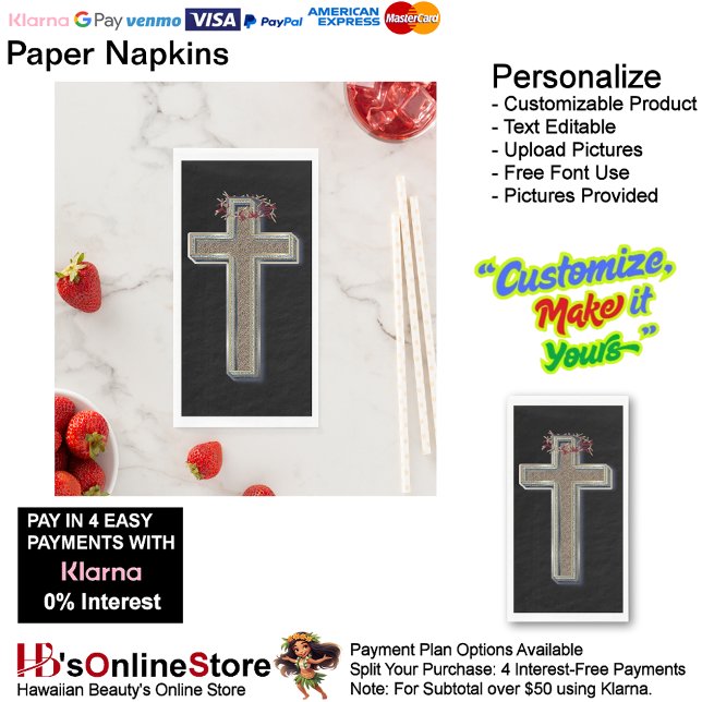 Guest towel Paper Napkins Black Background (Cross Biblical Faith Religion Black Background Paper Guest Towels.)