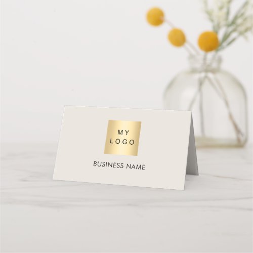 Guest welcome greige hotel room card