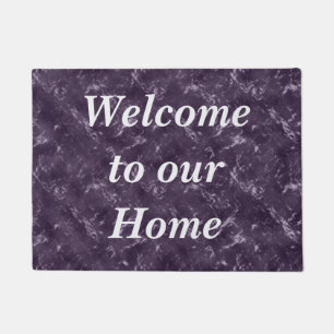 Guest Welcome Royal Purple Abstract Pattern Home Doormat