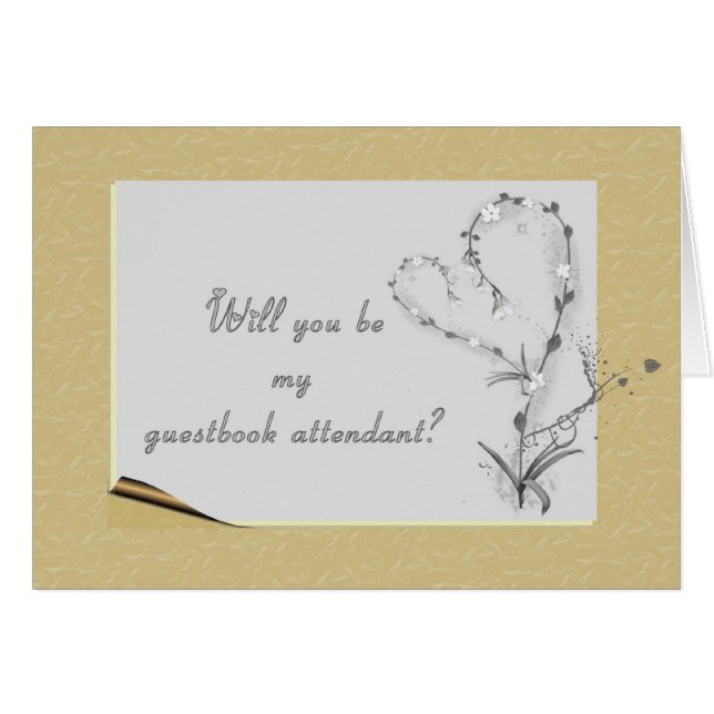 guestbook attendant cards (Front Horizontal)