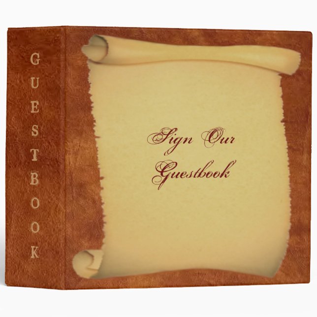 Guestbook Avery Binder (Front/Spine)
