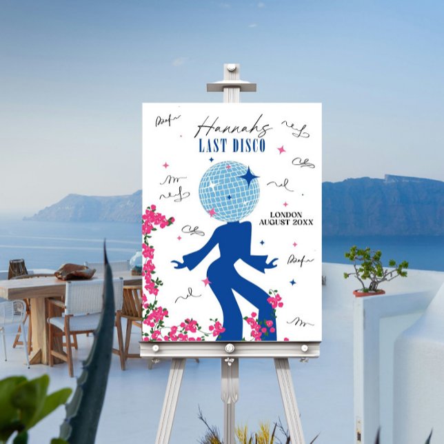 Guestbook bougainvillea Bachelorette Hen weekend Foam Board (Creator Uploaded)