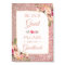 Guestbook Wedding Sign Rose Gold Glitter Floral