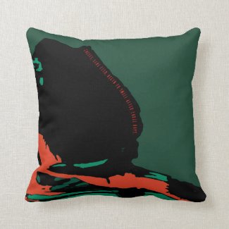 Guests, like fish, begin to smell after three days throw pillow