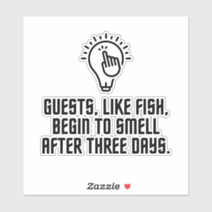 Guests like fish sticker