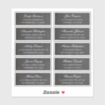 Guests names & address. Chalkboard shipping labels<br><div class="desc">Chalkboard shipping address sticker for each guest.</div>