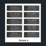 Guests names & address. Chalkboard shipping labels<br><div class="desc">Chalkboard shipping address sticker for each guest.</div>