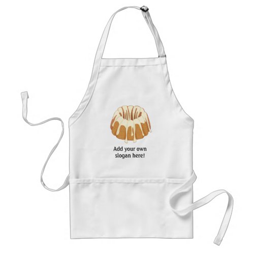 Gugelhupf Cake _ Ring_Shaped Bundt _ Your text on Adult Apron
