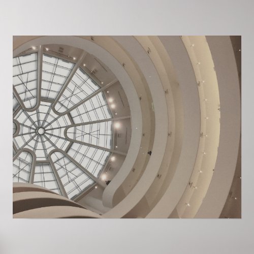 Guggenheim Museum Ceiling in New York City Poster