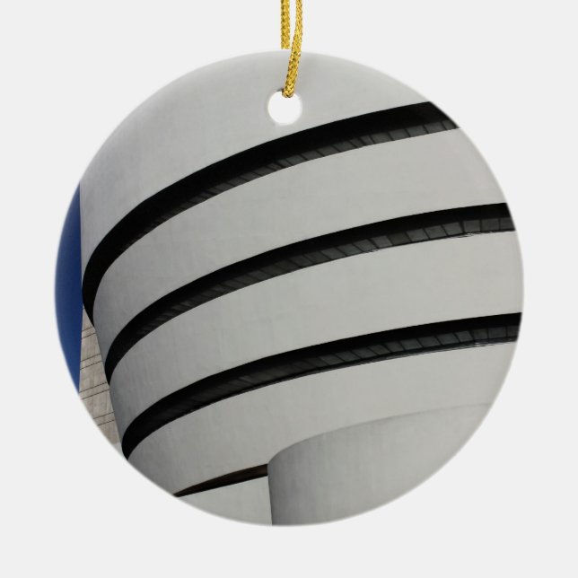 Guggenheim Museum in New York City Ceramic Ornament (Front)
