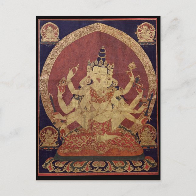 Guhyasamaja Tibetan Buddhist Deity Postcard (Front)