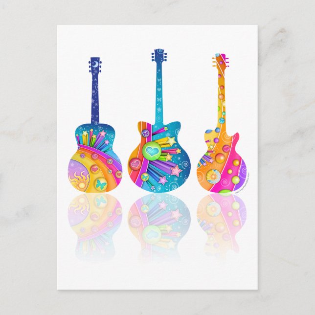 Gui tar Reflections Postcard (Front)