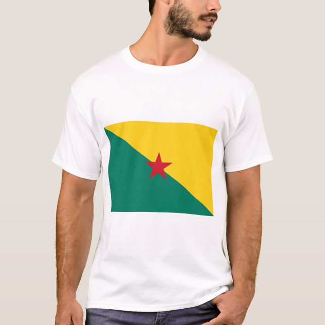 Guiana - Drapeau de la Guyane Flag T-Shirt (Front)