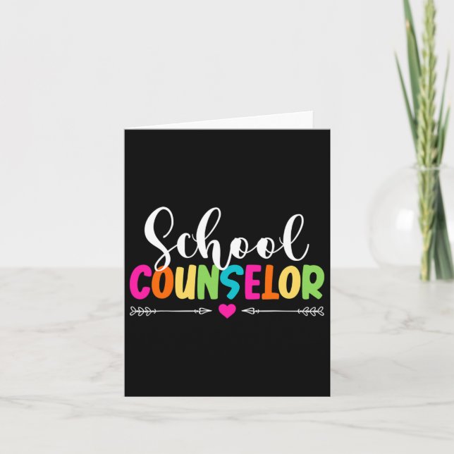 Guidance Counselor Appreciation Back To School Gif Card (Front)