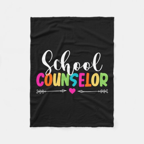 Guidance Counselor Appreciation Back To School Gif Fleece Blanket