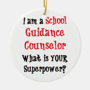 guidance counselor school ceramic ornament