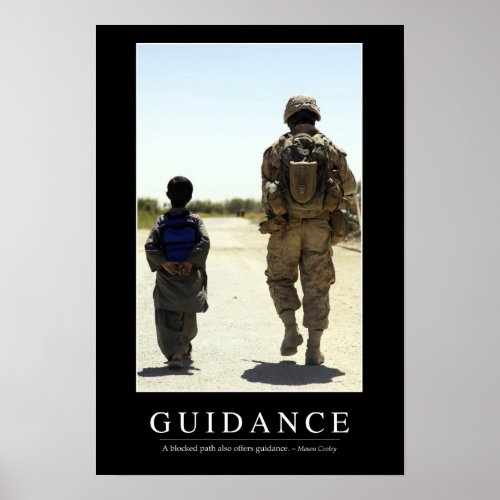 Guidance Inspirational Quote Poster