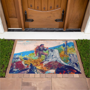 Guide Carrying a Deer Winslow Homer 1891 Cabin Doormat