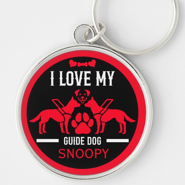 Guide Dog Gifts Keychain (Front)