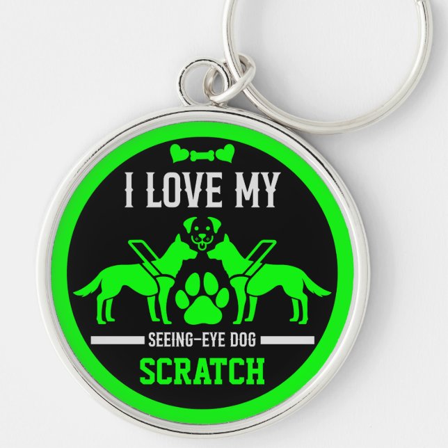 Guide Dog Gifts Keychain (Front)