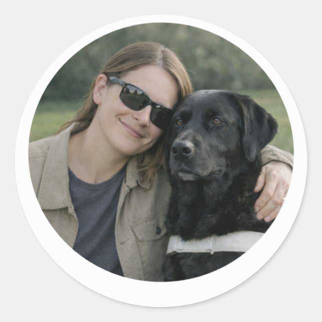 Guide Dog Partnership Sticker  Black Labrador  fem (Front)