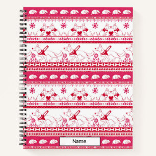 Guide Dog Tale German Shepherd - Red - Custom Notebook