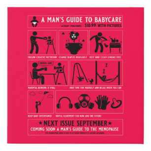 Guide Gifts For New Dads Faux Canvas Print
