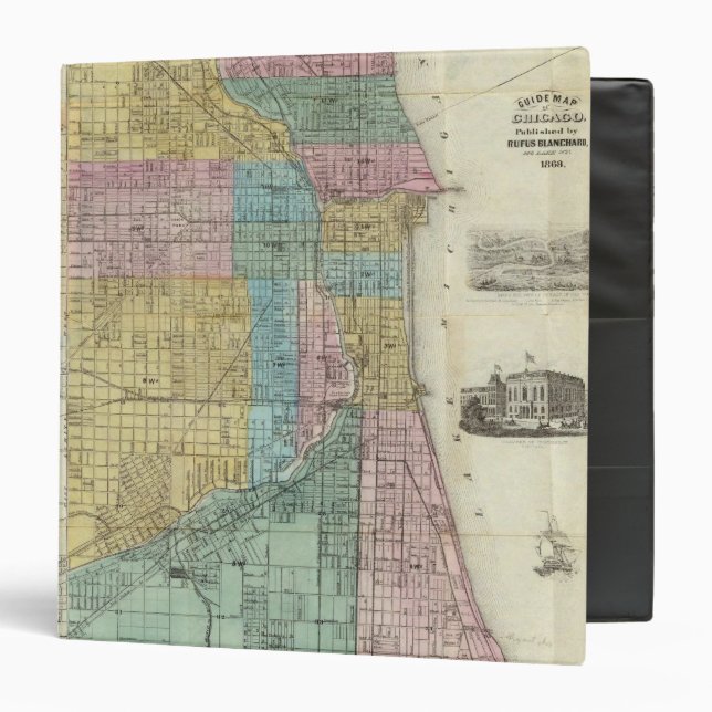 Guide Map of Chicago 3 Ring Binder (Front/Inside)