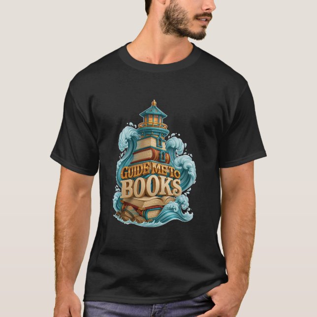 Guide Me To Books Magical Lighthouse T-Shirt (Front)