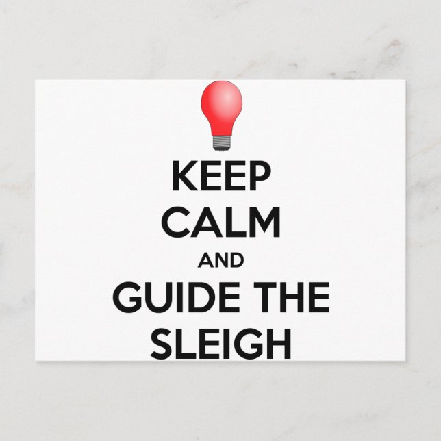 Guide the Sleigh Postcard (Front)