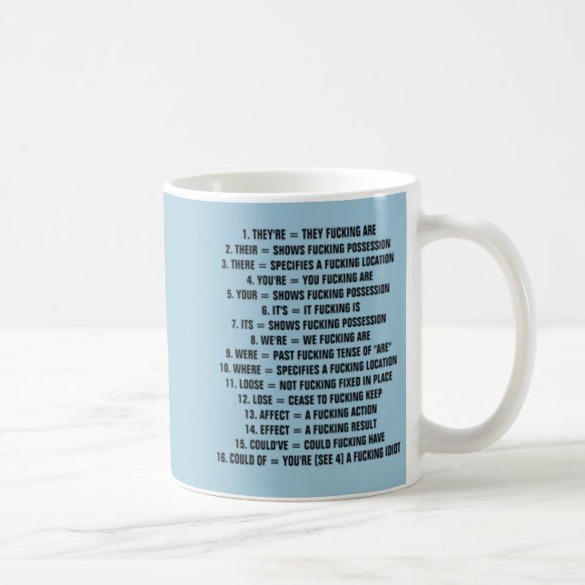 Guide To Grammar Mug (Right)