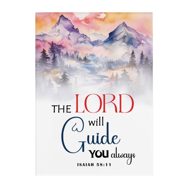 Guide you always acrylic print (Front)