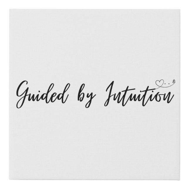 Guided by Intuition Canvas Wall Art (Front)